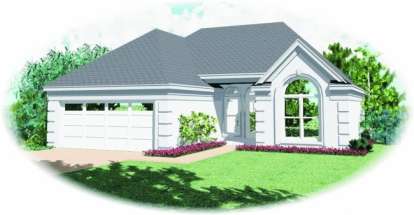 3 Bed, 2 Bath, 1320 Square Foot House Plan - #053-00224