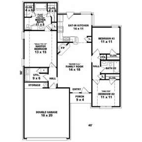 Floorplan for House Plan #053-00224