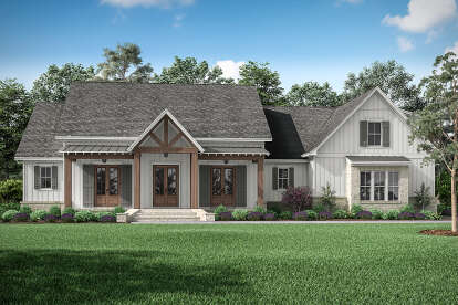 Modern Farmhouse House Plan #041-00228 Elevation Photo