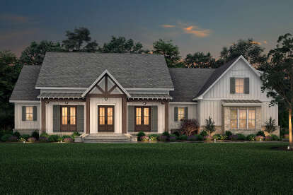 Modern Farmhouse House Plan #041-00228 Elevation Photo