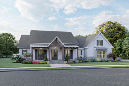 Modern Farmhouse House Plan #041-00228 Elevation Photo