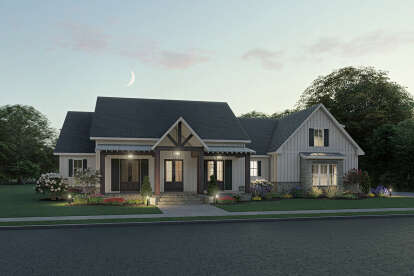 Modern Farmhouse House Plan #041-00228 Elevation Photo