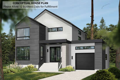 3 Bed, 1 Bath, 1852 Square Foot House Plan - #034-01271