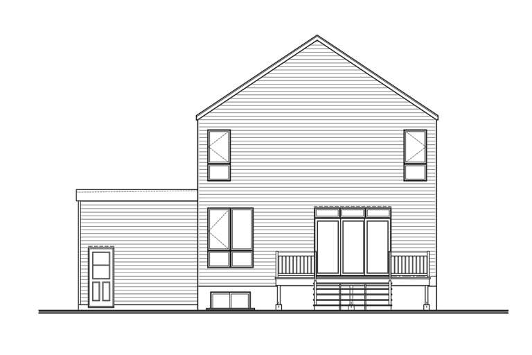 Modern House Plan #034-01271 Elevation Photo