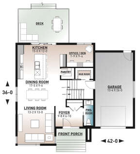 Main Floor for House Plan #034-01271