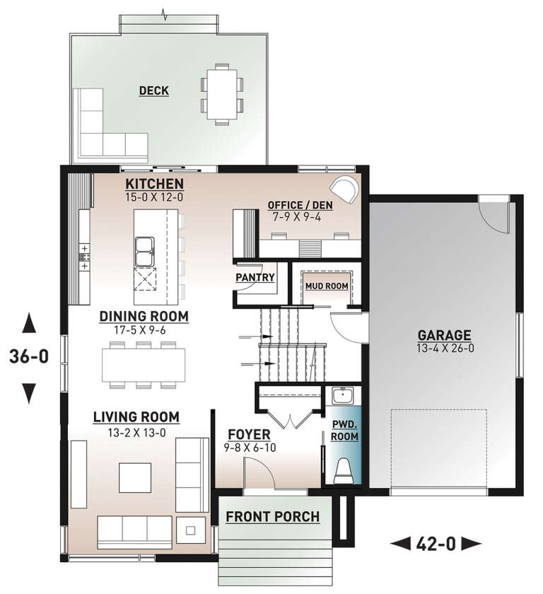 House Plan House Plan #24655 Drawing 1