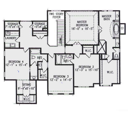 Second Floor for House Plan #699-00271