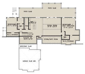 Basement for House Plan #699-00272