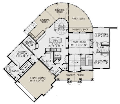 Main Floor for House Plan #699-00273
