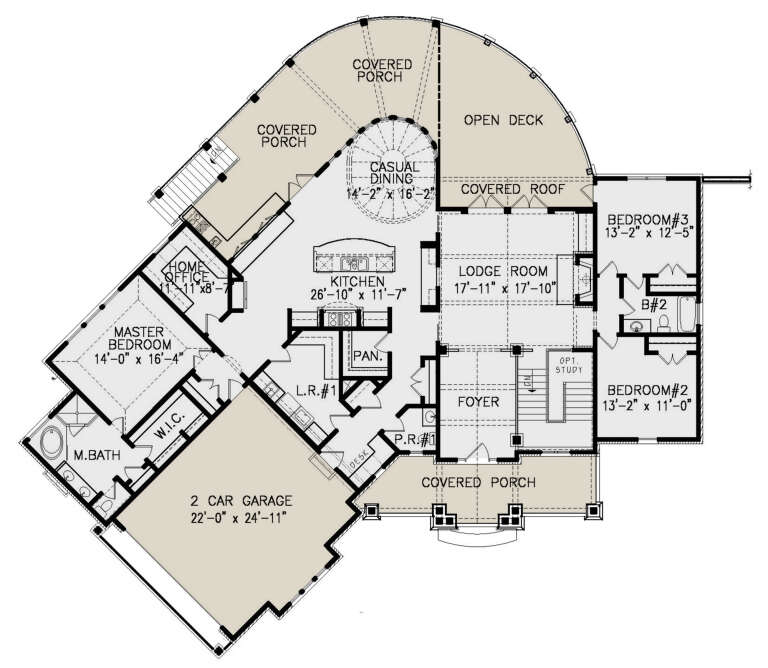House Plan House Plan #24663 Drawing 1