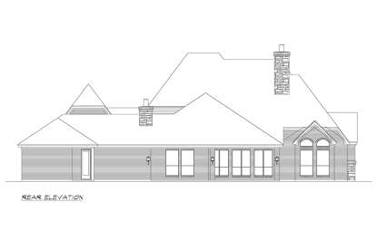 French Country House Plan #5445-00393 Elevation Photo