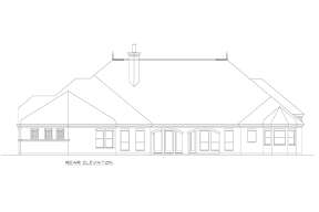 Luxury House Plan #5445-00397 Elevation Photo