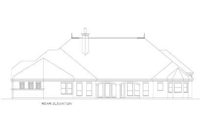 Luxury House Plan #5445-00397 Elevation Photo