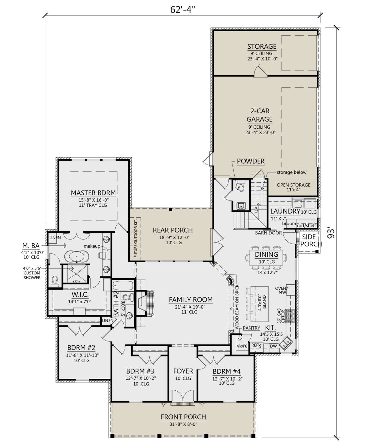 Main Floor for House Plan #4534-00032