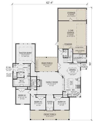 Main Floor for House Plan #4534-00032