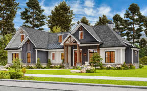 Modern Farmhouse House Plan #699-00274 Elevation Photo