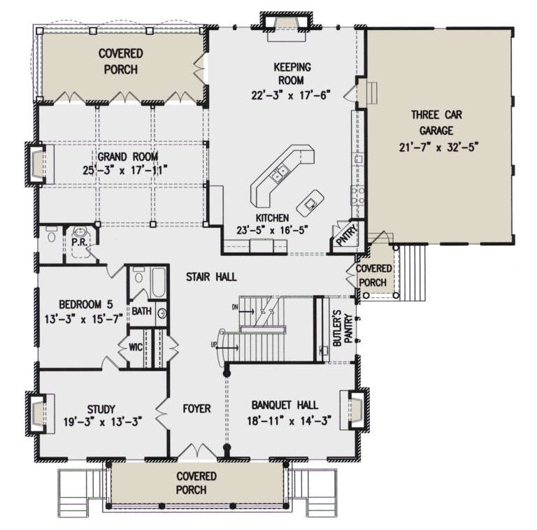 House Plan House Plan #24679 Drawing 1