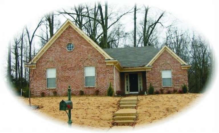Narrow Lot House Plan #053-00226 Elevation Photo