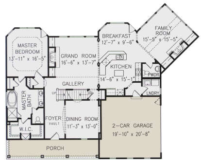 Main Floor for House Plan #699-00276