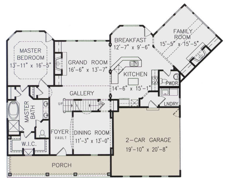 House Plan House Plan #24680 Drawing 1