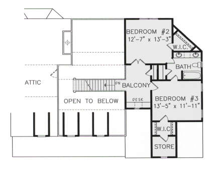 Second Floor for House Plan #699-00276