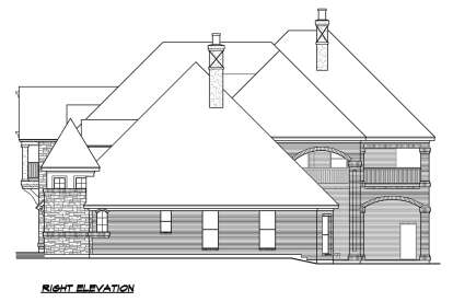 French Country House Plan #5445-00402 Elevation Photo