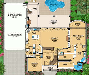 Main Floor for House Plan #5445-00402