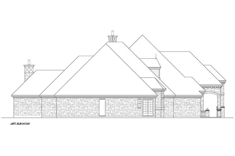 French Country House Plan #5445-00403 Elevation Photo