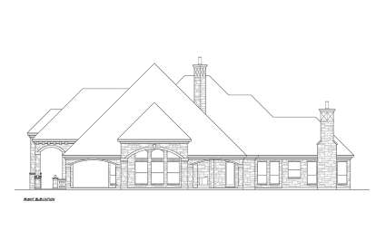 French Country House Plan #5445-00403 Elevation Photo