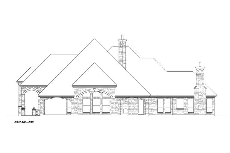 French Country House Plan #5445-00403 Elevation Photo