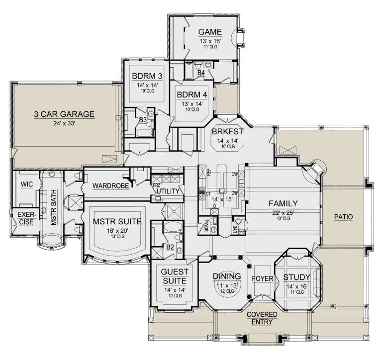 House Plan House Plan #24683 Drawing 1