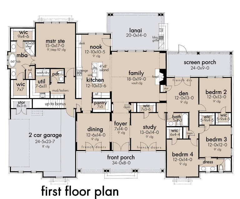 House Plan House Plan #24685 Drawing 1