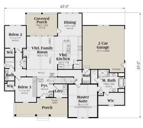 Main Floor for House Plan #009-00293