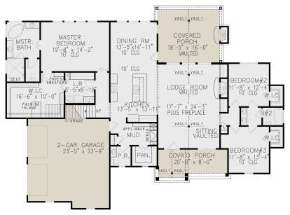 Main Floor for House Plan #699-00278