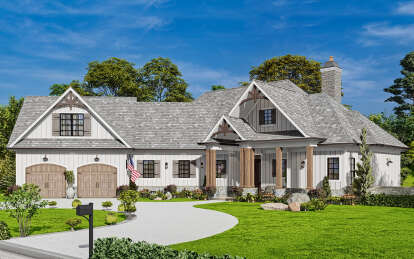 Craftsman House Plan #699-00279 Elevation Photo