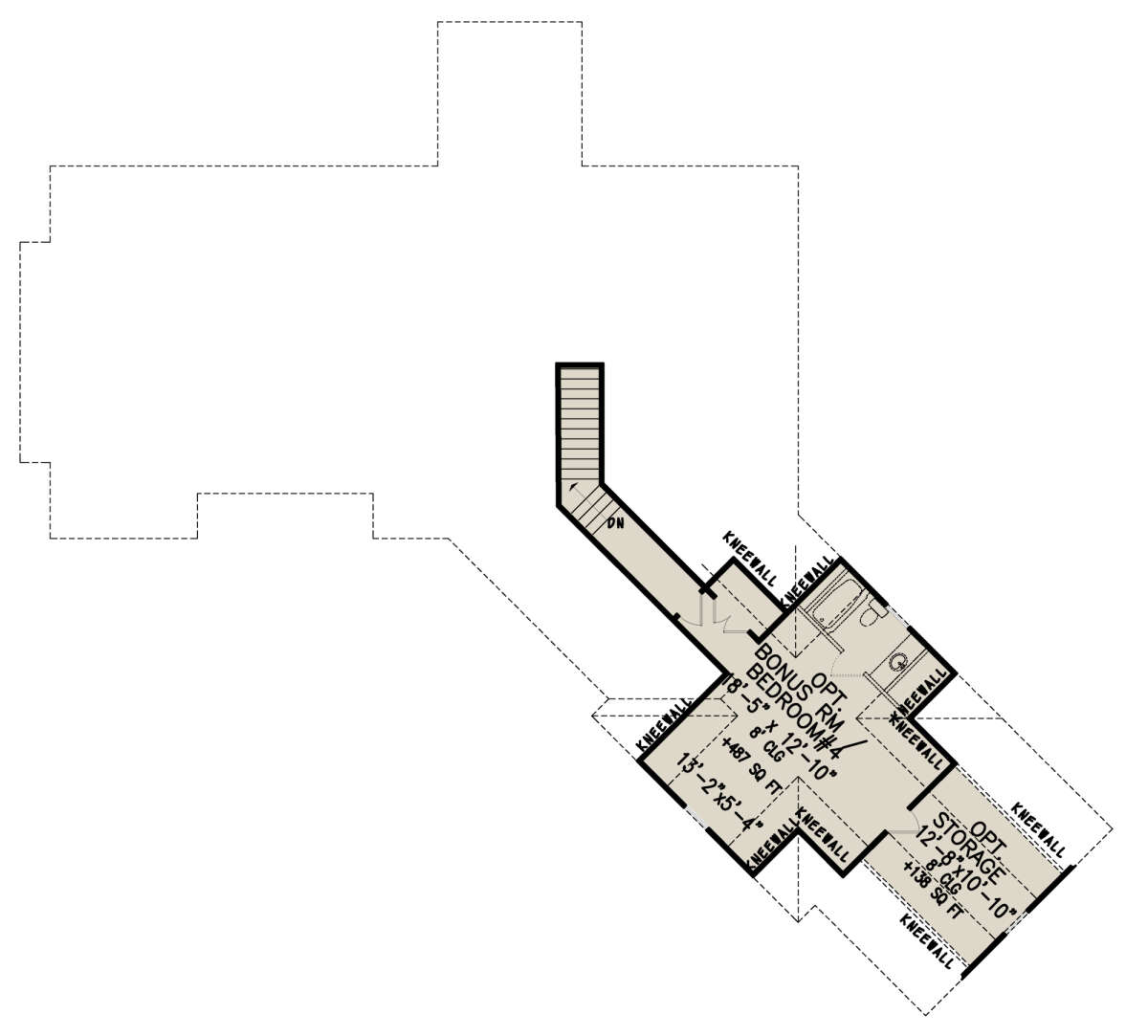 Bonus Room for House Plan #699-00280