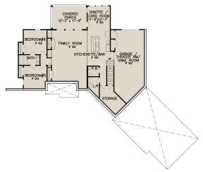 Basement for House Plan #699-00280
