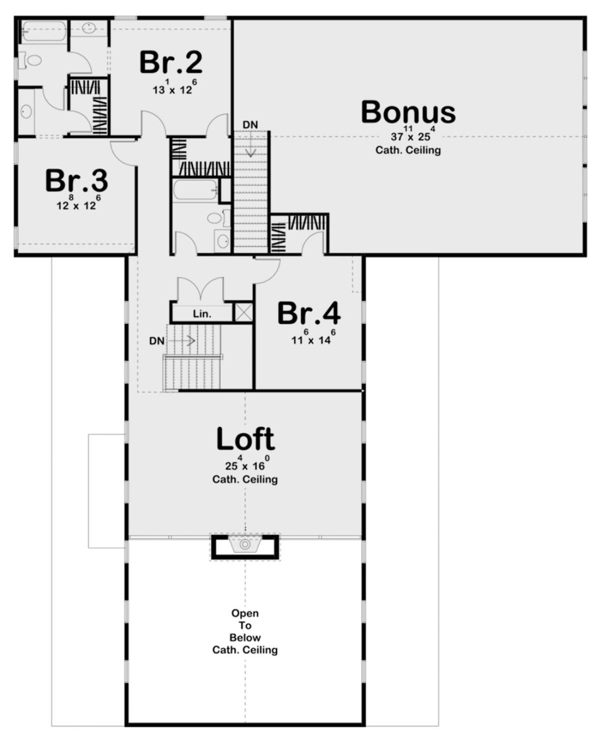 Second Floor for House Plan #963-00440