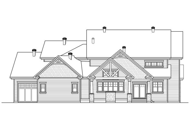 Craftsman House Plan #034-01274 Elevation Photo