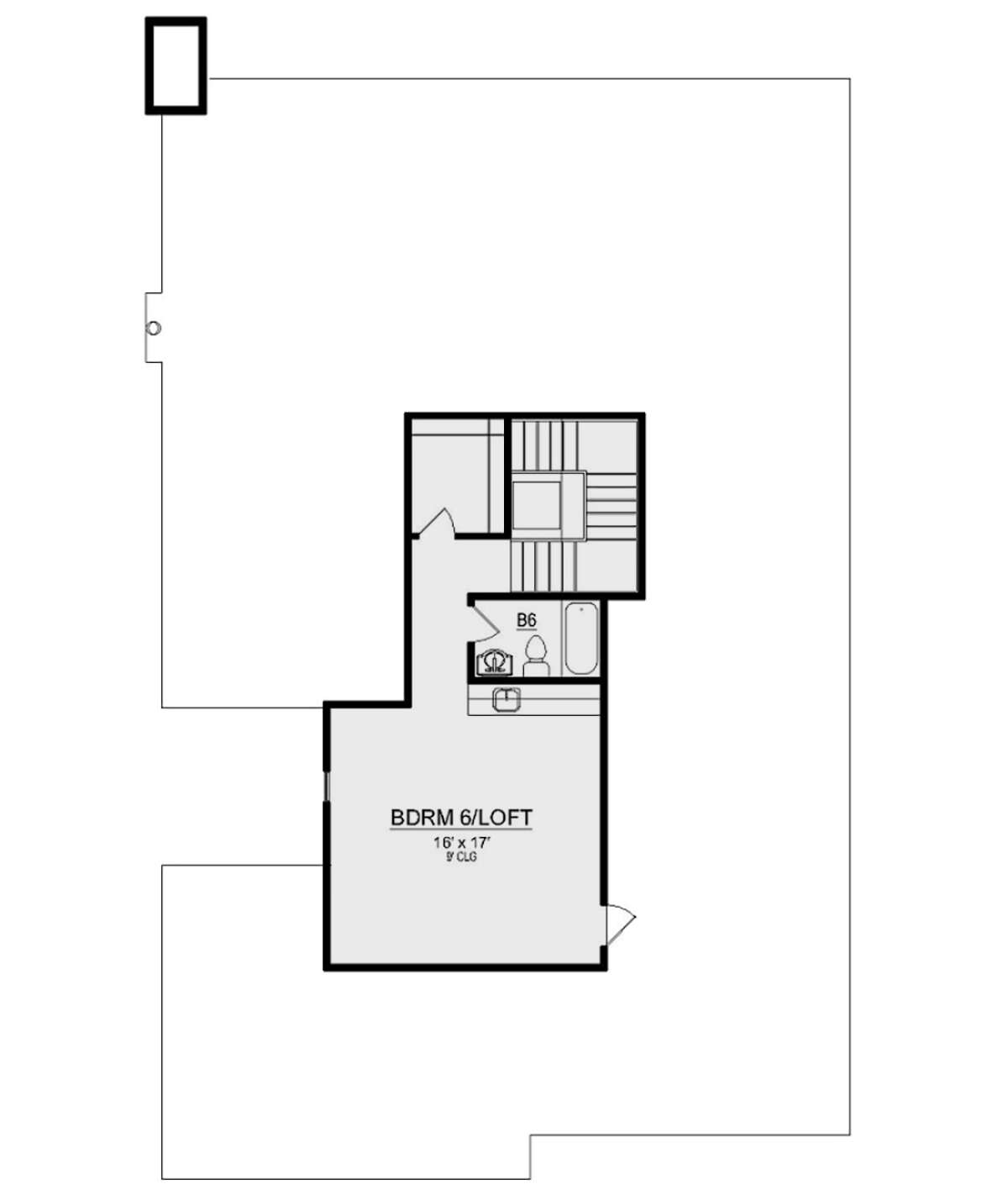 Loft for House Plan #5445-00405
