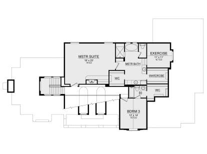 Second Floor for House Plan #5445-00406