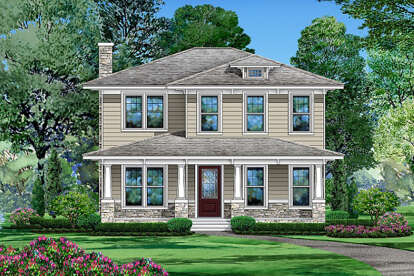 3 Bed, 3 Bath, 3372 Square Foot House Plan - #5445-00407