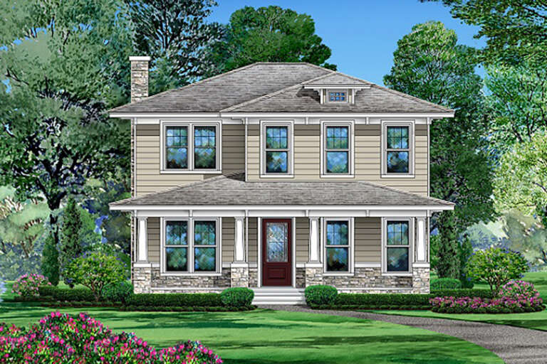 House Plan House Plan #24698 Front Elevation 