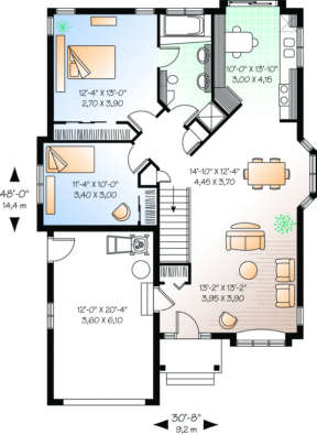 Floor Plan for House Plan #034-00004