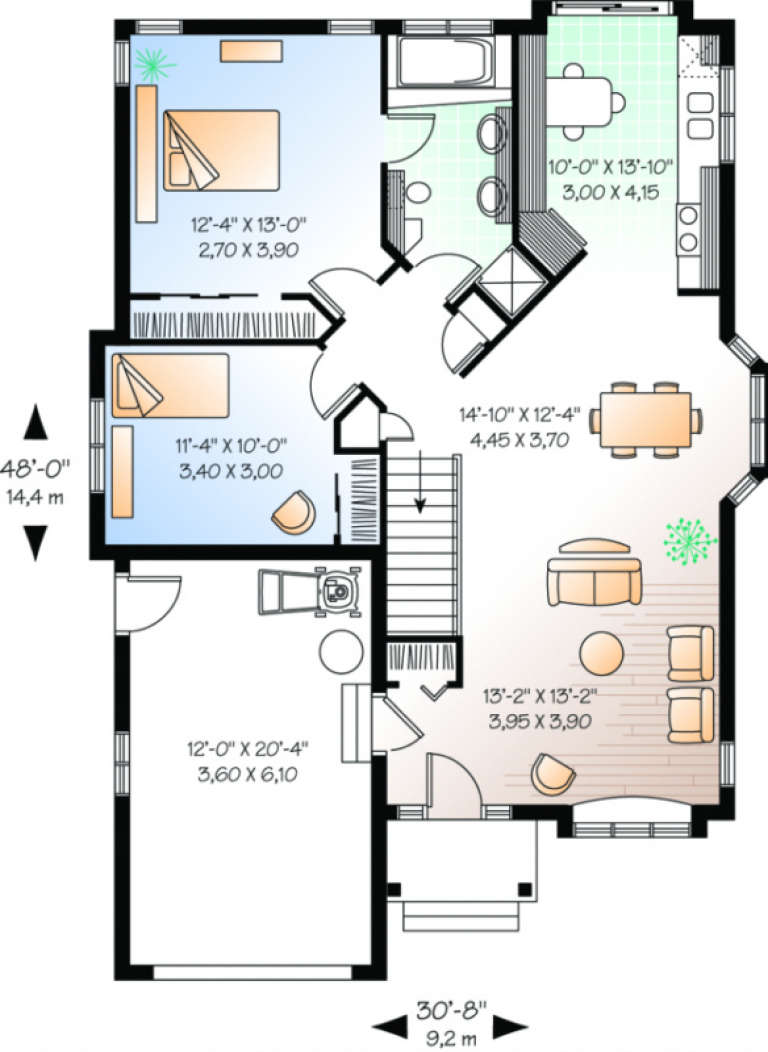 House Plan House Plan #247 Drawing 1