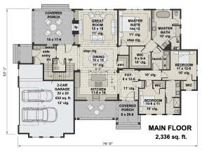 Main Floor for House Plan #098-00324