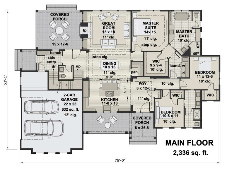 House Plan House Plan #24702 Drawing 1