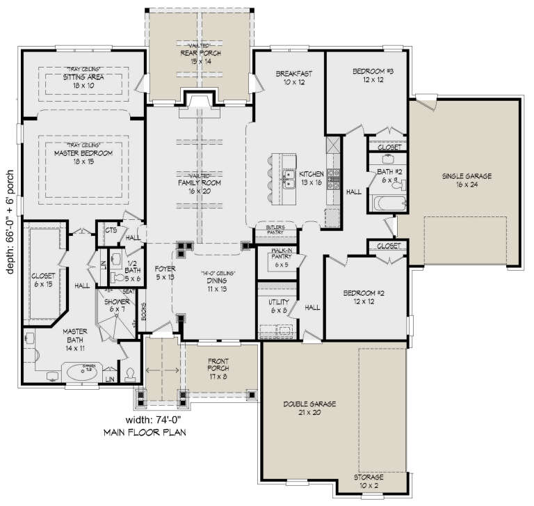 House Plan House Plan #24703 Drawing 1