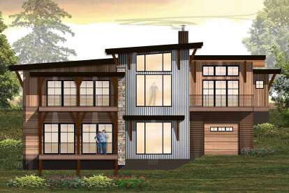 Contemporary House Plan #8504-00173 Elevation Photo