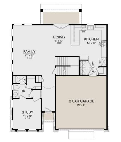 Main Floor for House Plan #5445-00411